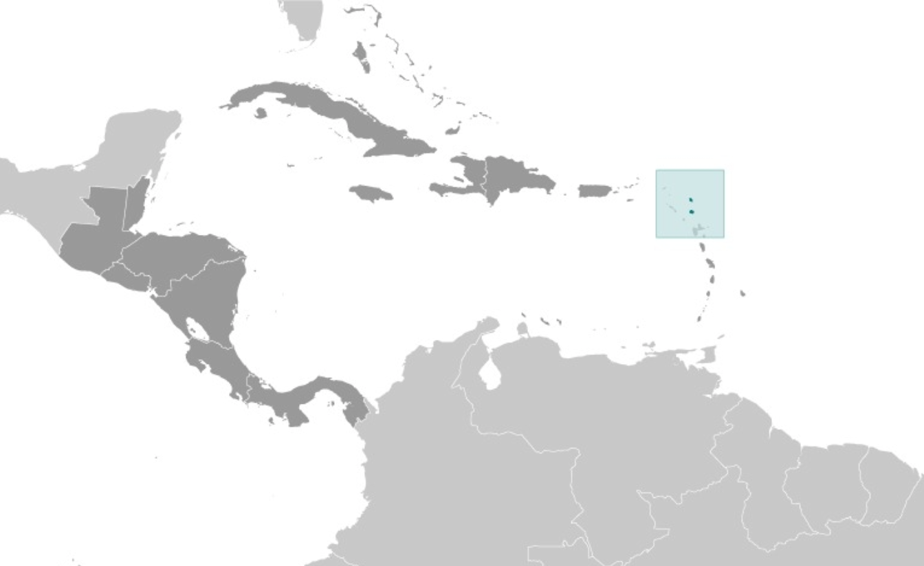 map of ANTIGUA AND BARBUDA