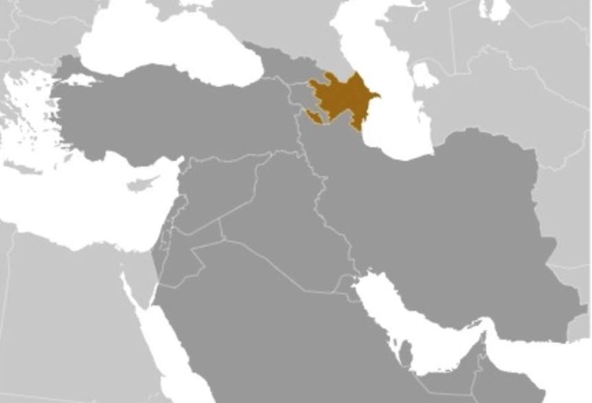 map of AZERBAIJAN