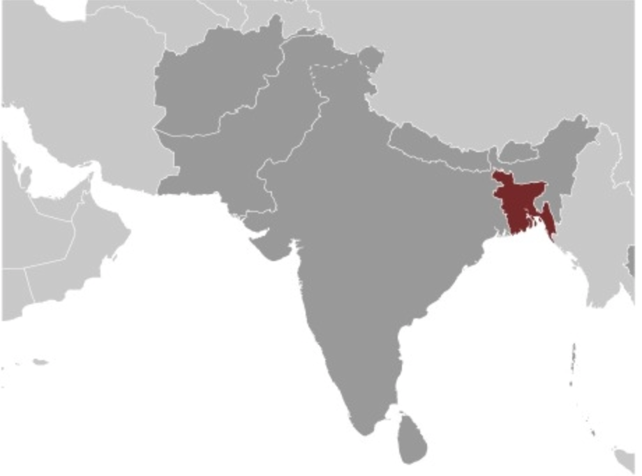 map of BANGLADESH