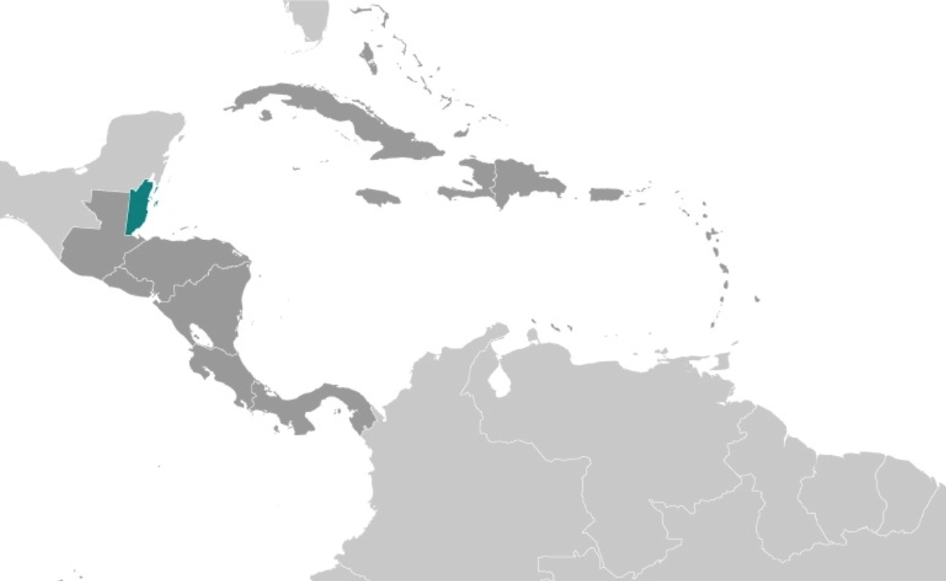 map of BELIZE