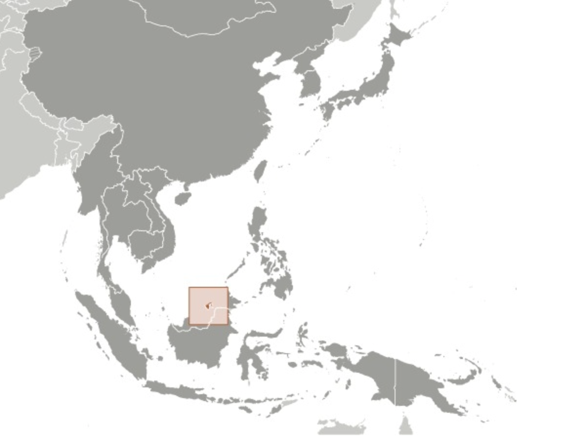 map of BRUNEI