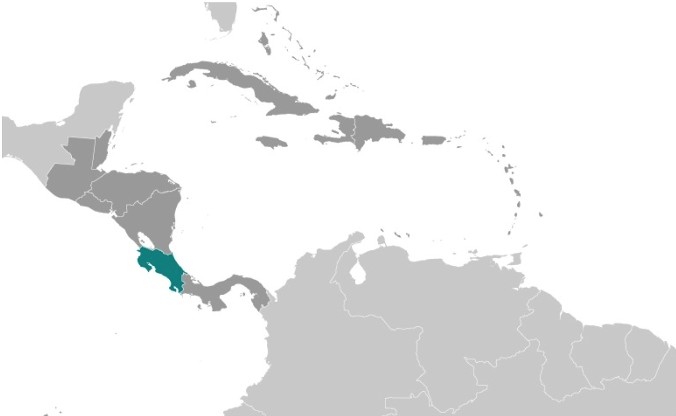 map of COSTA RICA