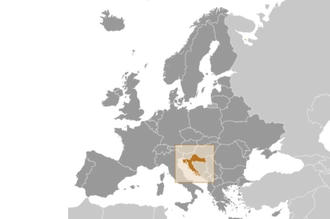 map of CROATIA