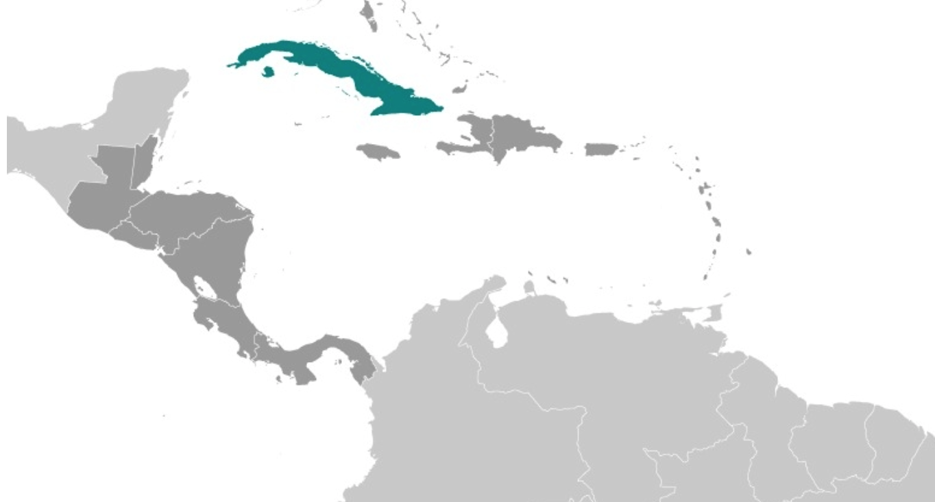 map of CUBA