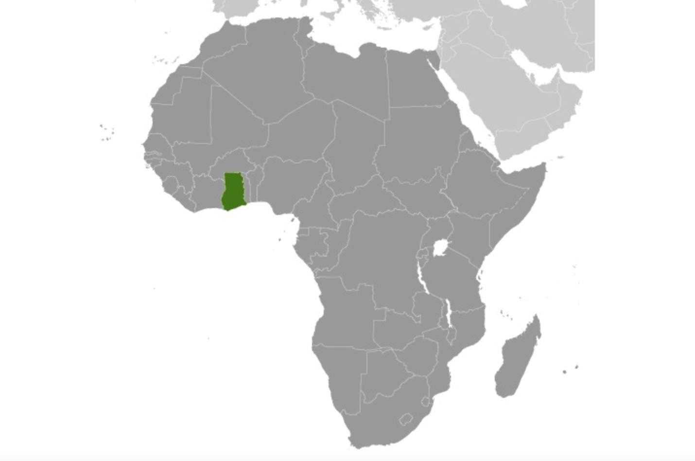 map of GHANA