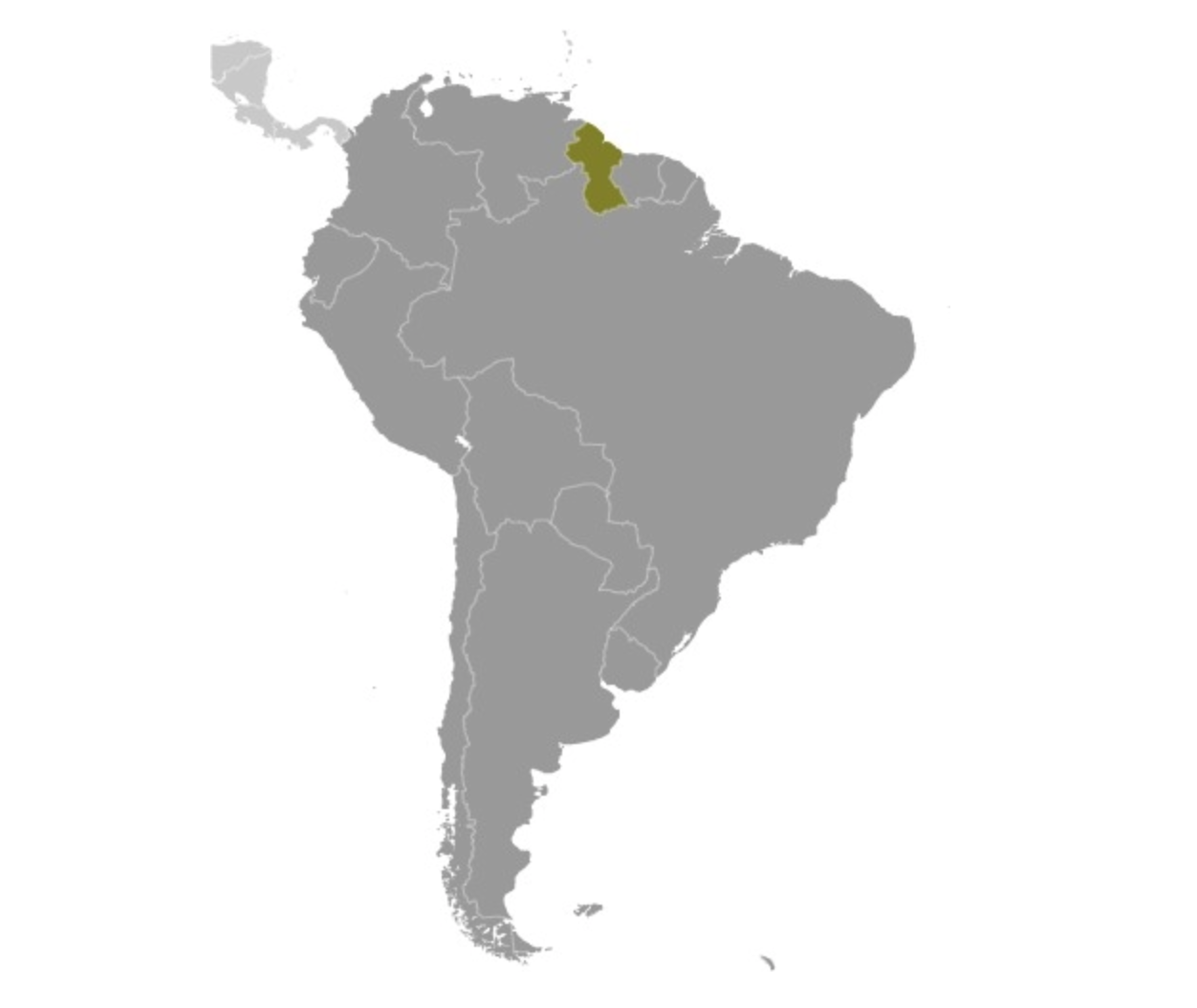 map of GUYANA