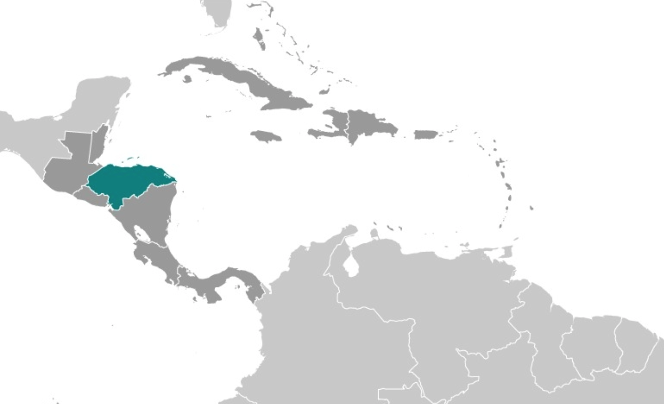 map of HONDURAS