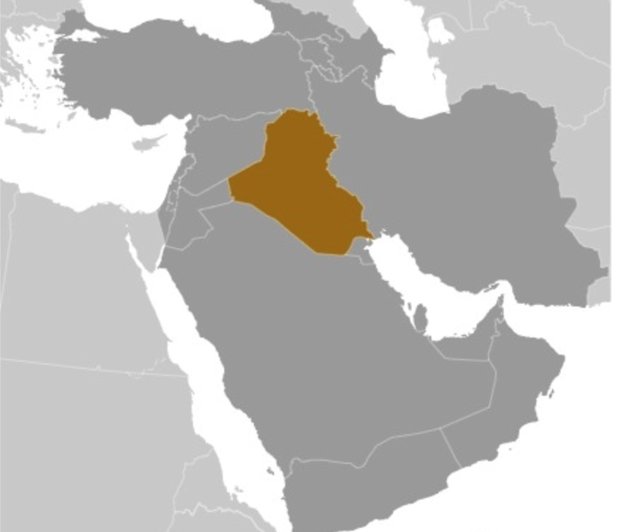 map of IRAQ