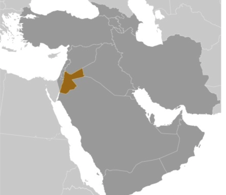 map of JORDAN