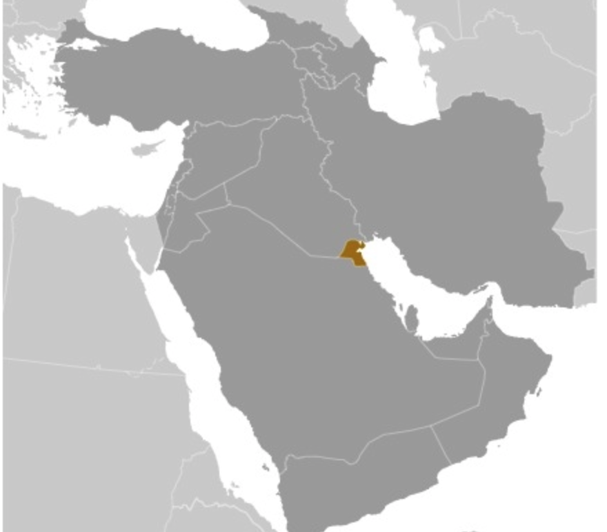 map of KUWAIT