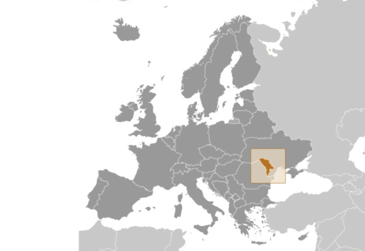map of MOLDOVA