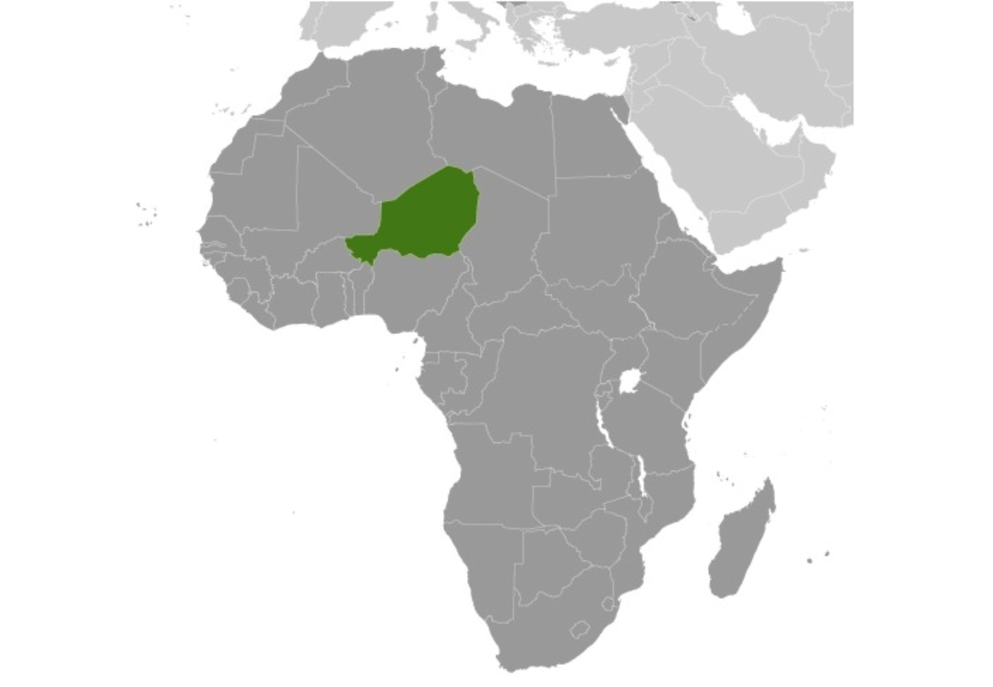 map of NIGER