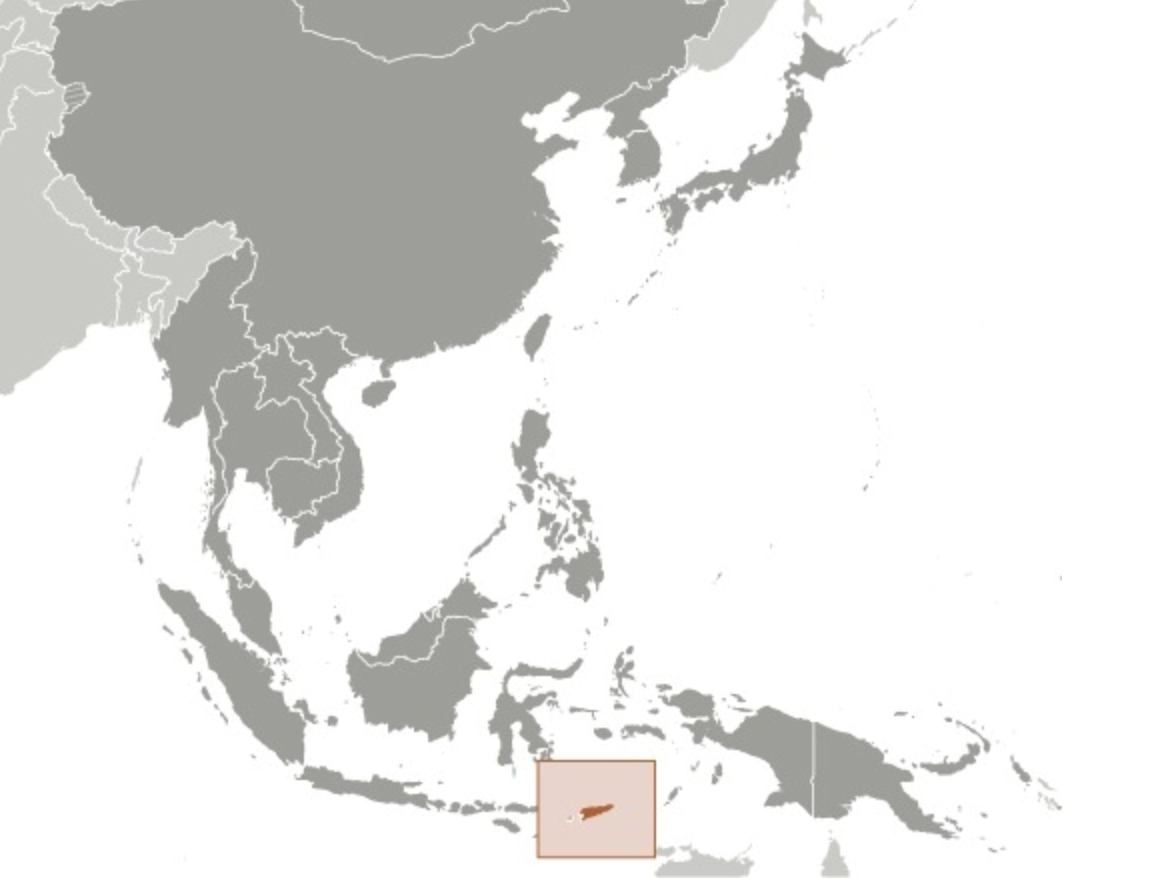 map of EAST TIMOR