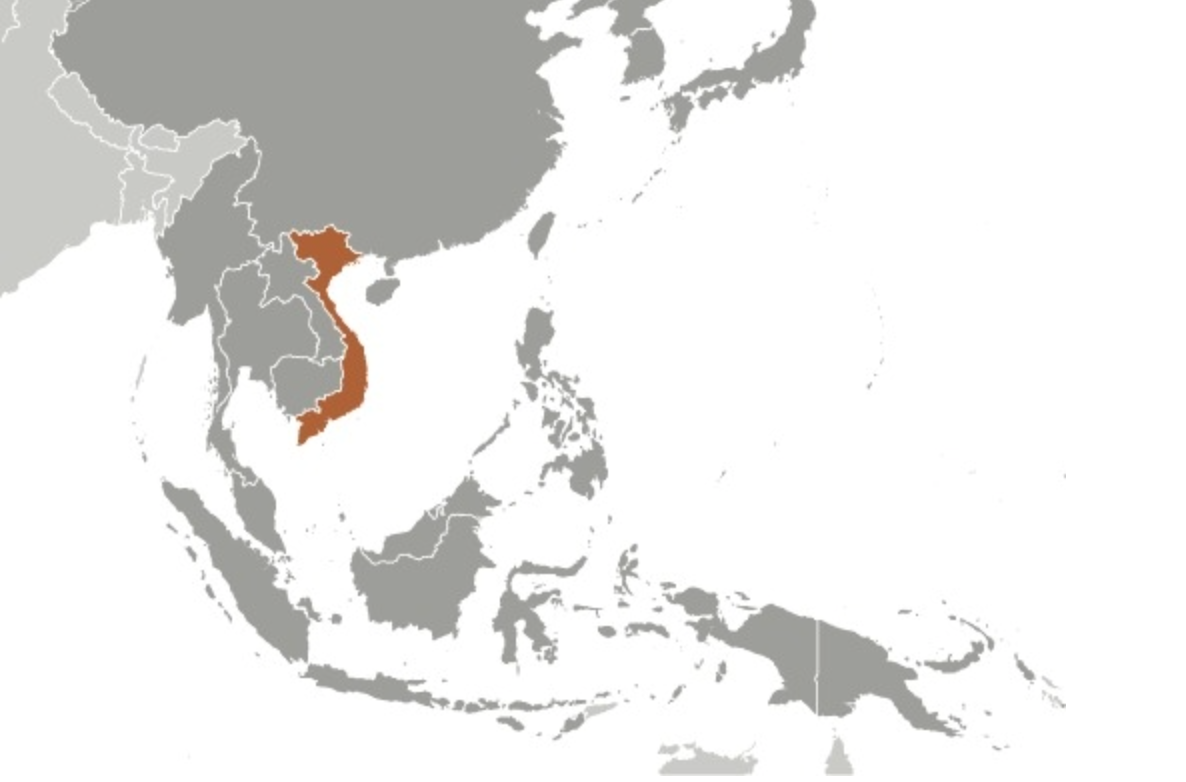 map of VIETNAM